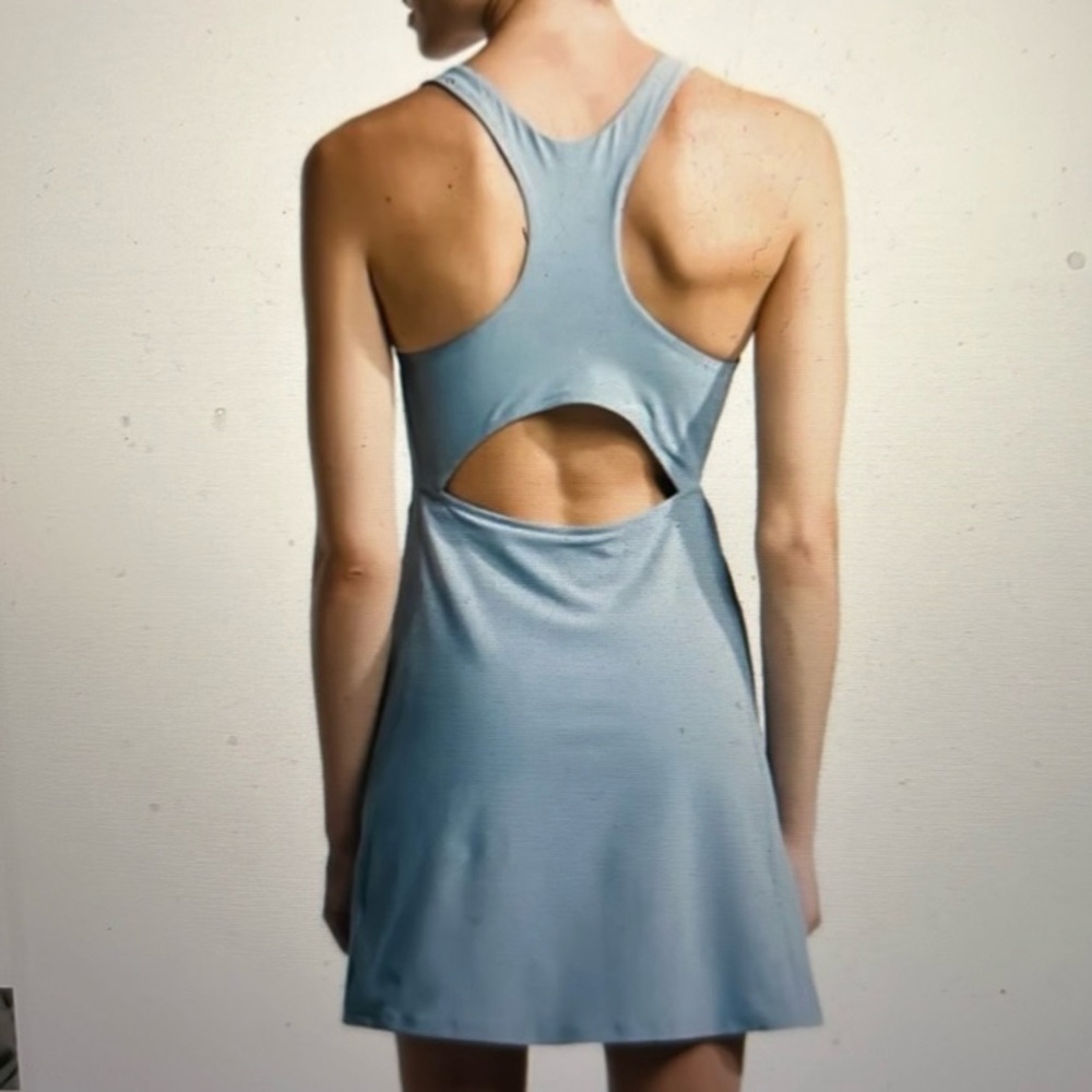 NEW The North Face Arque Hike Dress Built-in Shorts w/ Pocket Steel Blue Size XL
